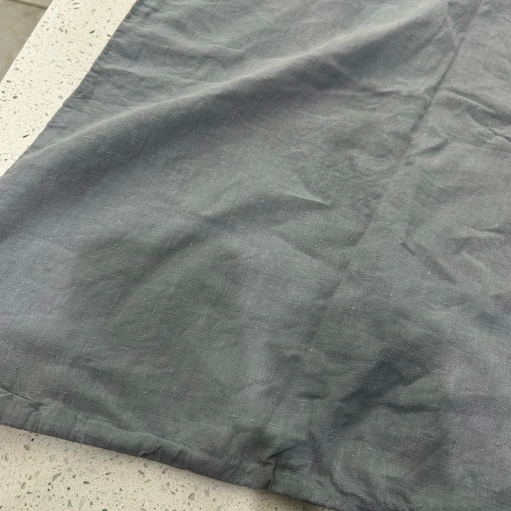 Restoration Hardware KING 100 linen blue Gray pillow cover